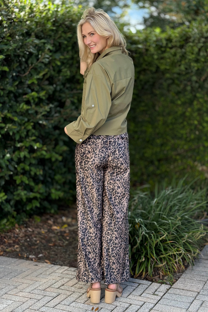 The Wildside Wide-Leg Leopard Pants