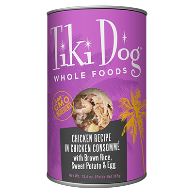 Tiki Pet Luau Whole Food Canned Dog Food 13.6oz Chicken Consomme - Paw Naturals