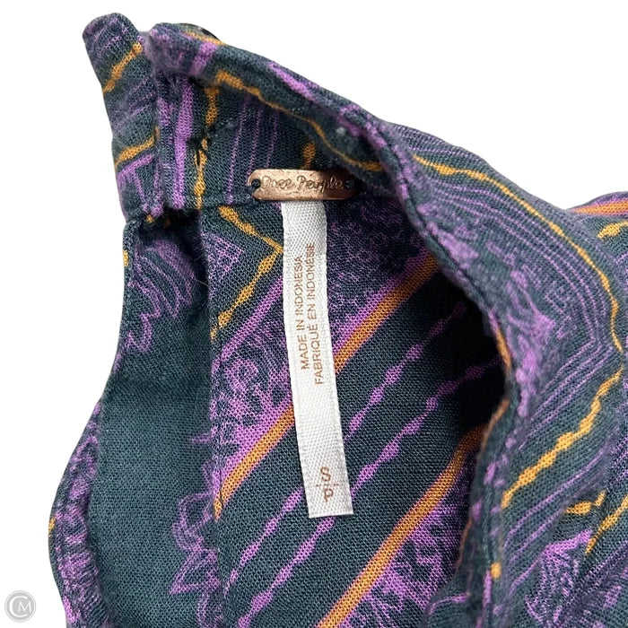Top Long Sleeve By Free People In Grey & Purple, Size: Sp