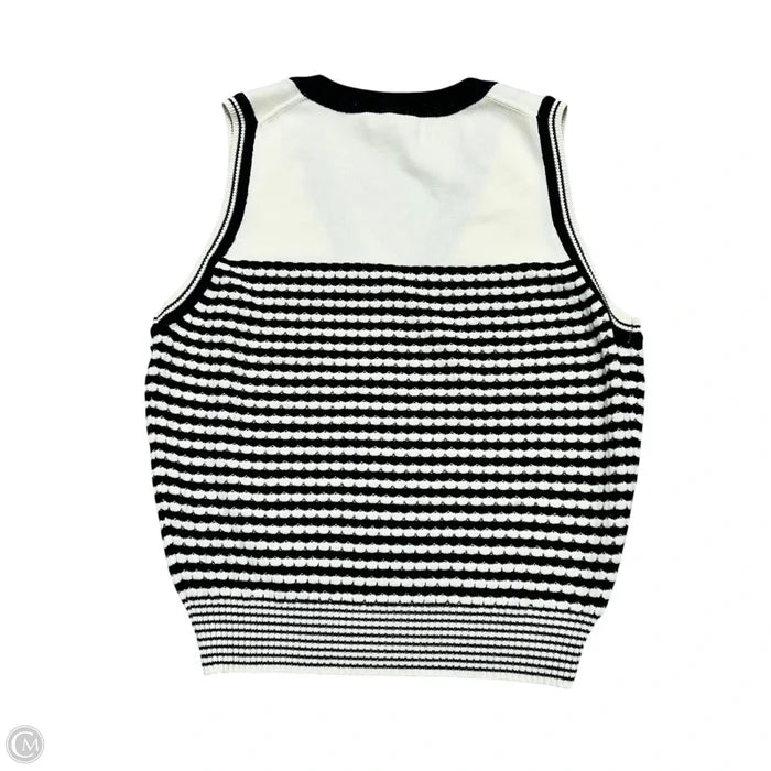 Top Short Sleeve By Ramy Brook In Black & Cream, Size: M