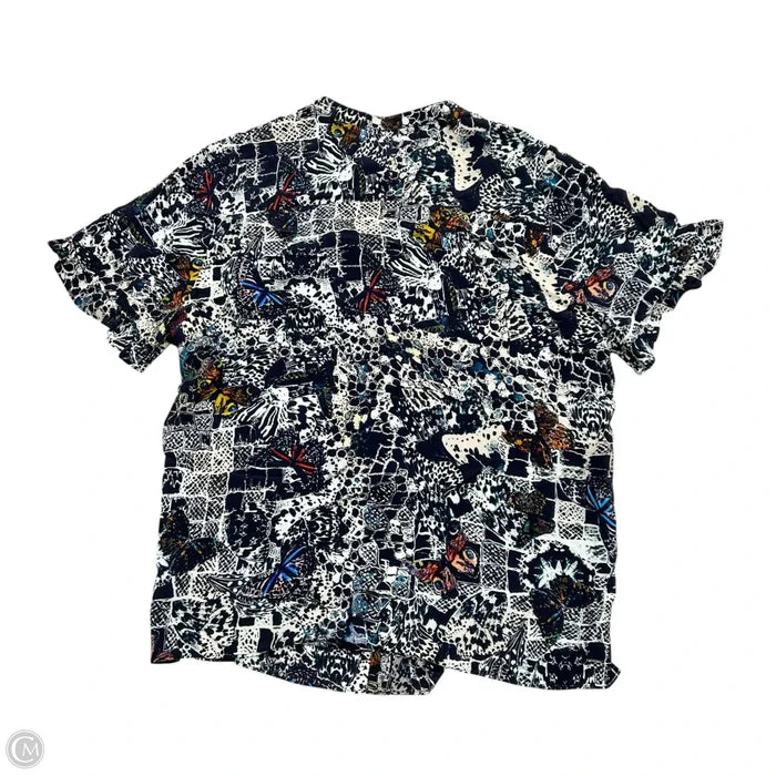 Top Short Sleeve By Zadig And Voltaire In Blue & White, Size: Xs