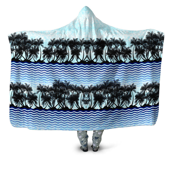 Tropical Waves Hooded Blanket Sartoris Art Epic Hoodie