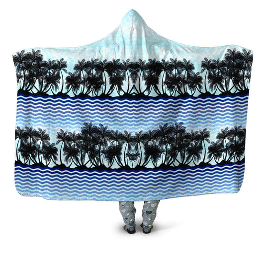Tropical Waves Hooded Blanket Sartoris Art Epic Hoodie