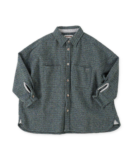 Tweed Cotton Melange Shirt(LADIES)