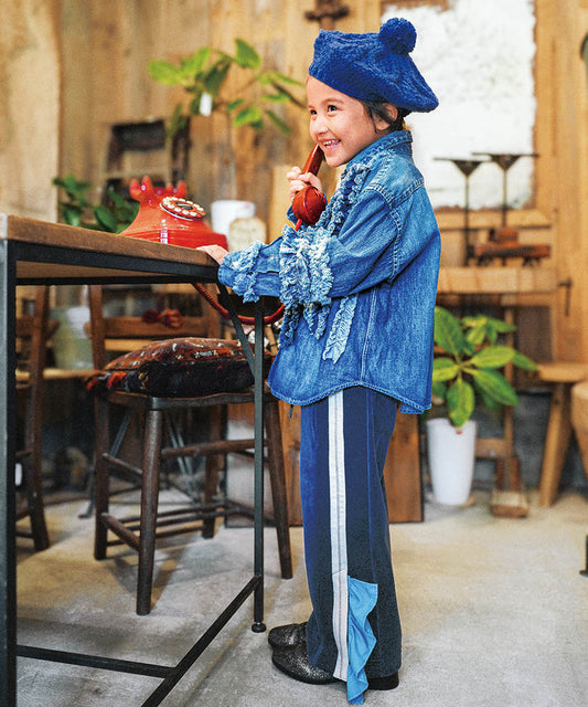 Velour Frill Pants