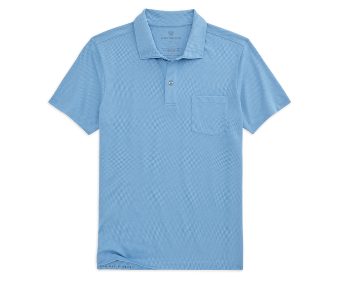 Chambray | Front view of Vesper Polo in Chambray