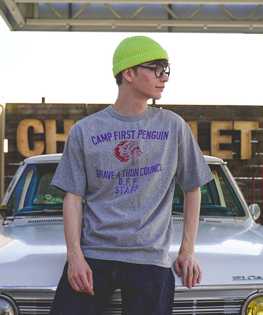 Vintage Cotton Jersey BRAVE Tee(MENS)