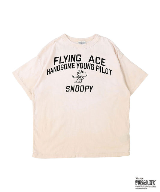 Vintage Cotton Jersey SNOOPY HERO Tee(LADIES)