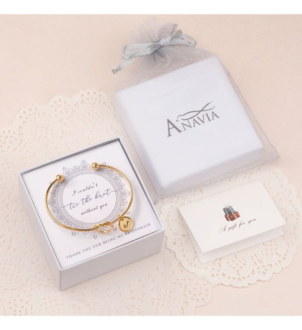 Wedding Personalized Bridesmaid Bangle Gift Set