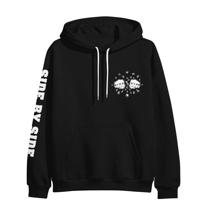 side by side What Goes Up - Black Pullover front