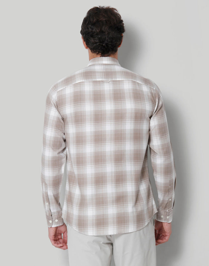 White Check Full Sleeves Shirt