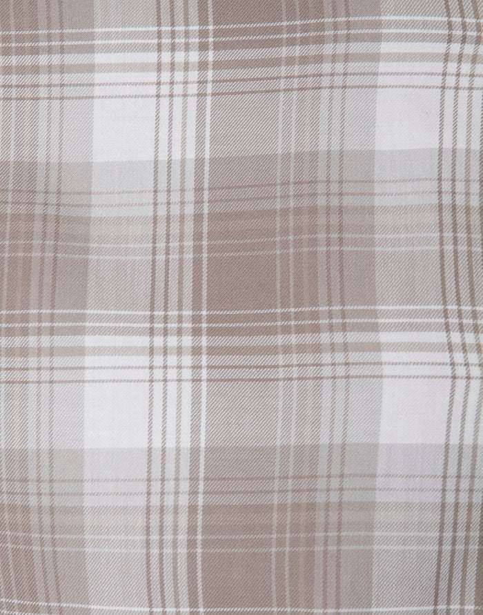 White Check Full Sleeves Shirt