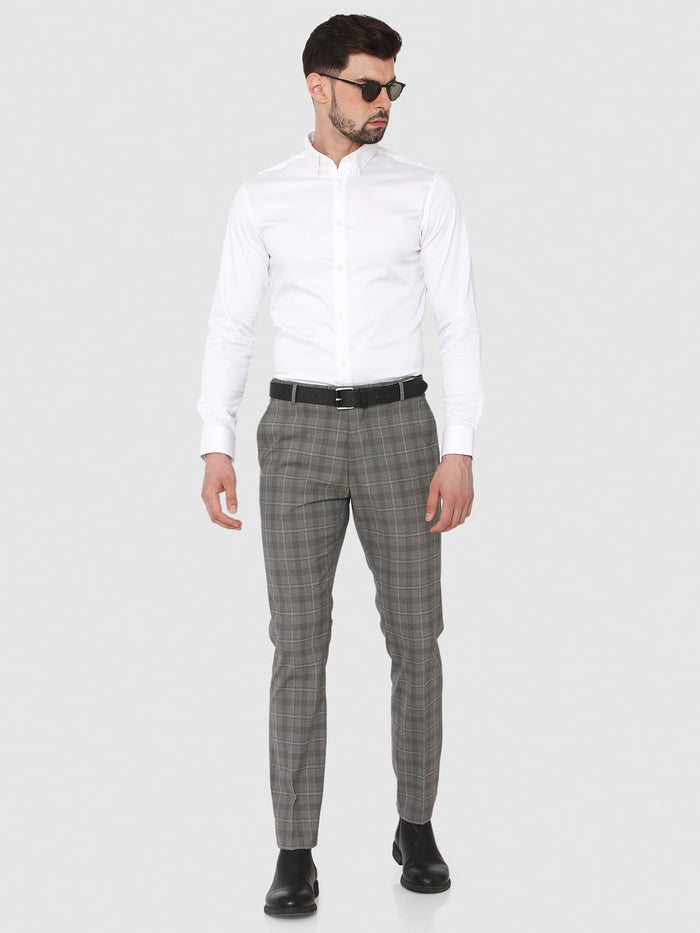 White Formal Full Sleeves Shirt