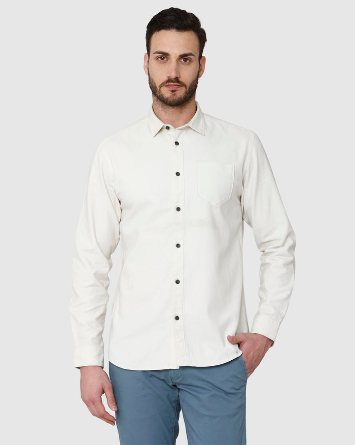 White Full Sleeves Shirt