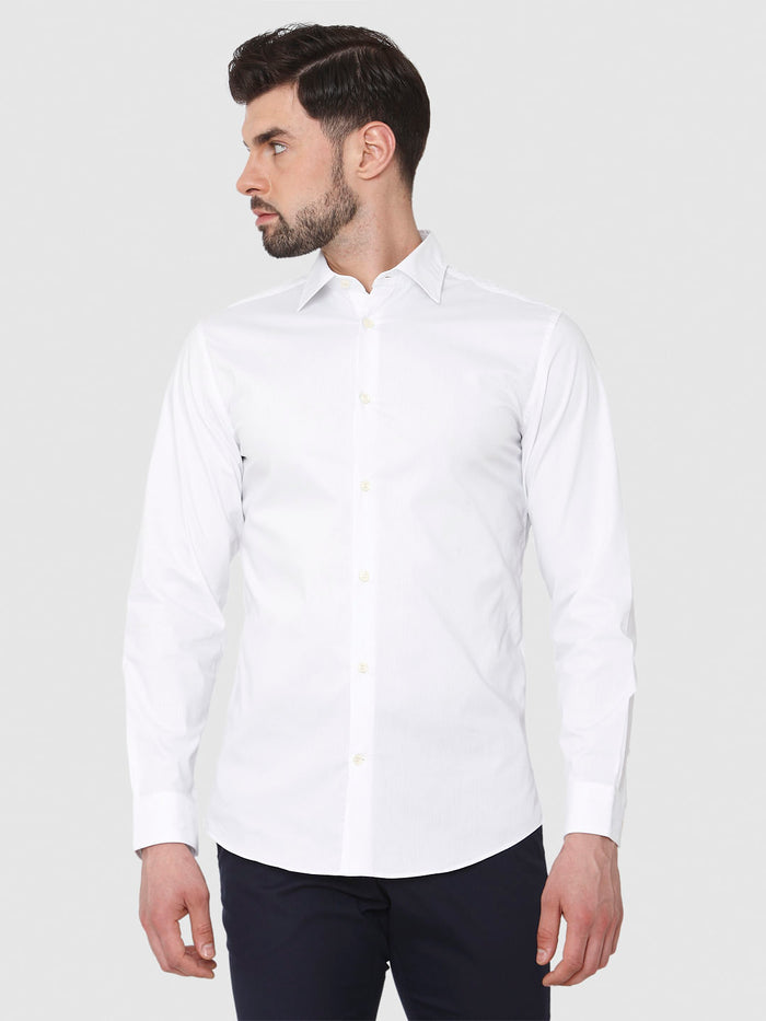 White Full Sleeves Shirt