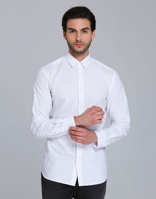 White Full Sleeves Shirt