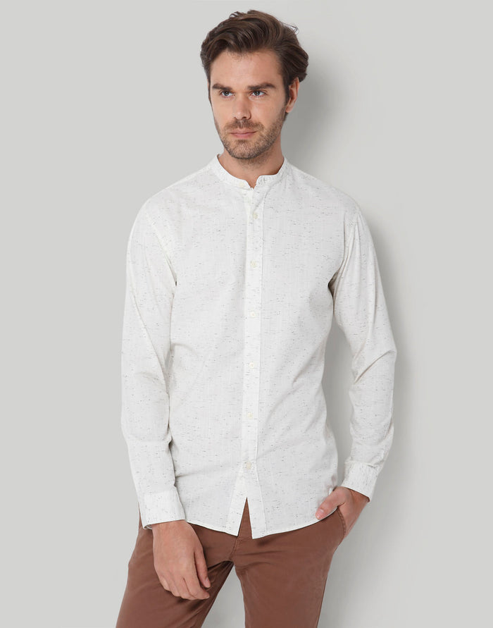 White Full Sleeves Shirt