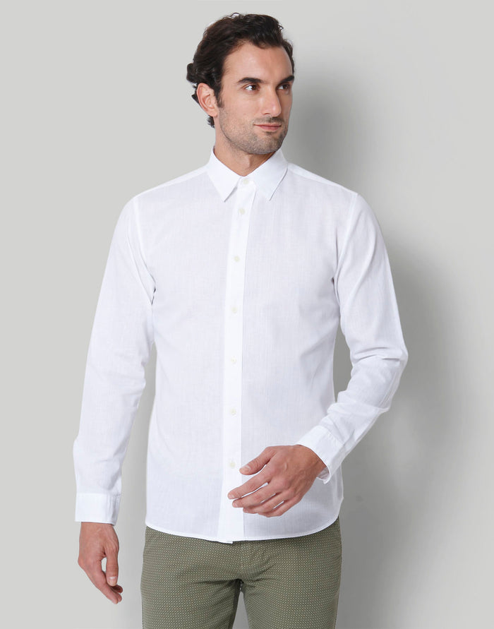 White Full Sleeves Shirt