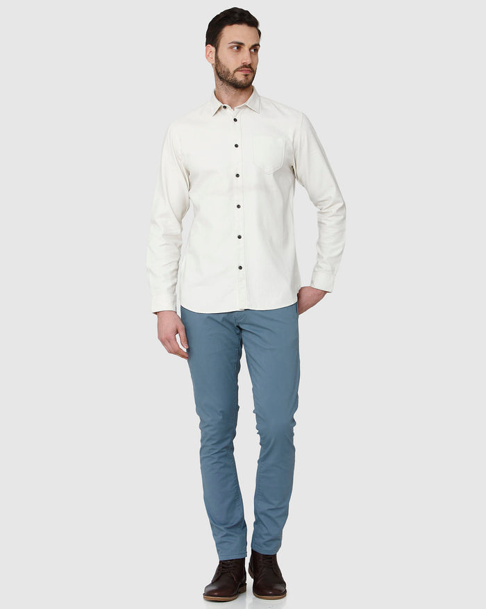 White Full Sleeves Shirt