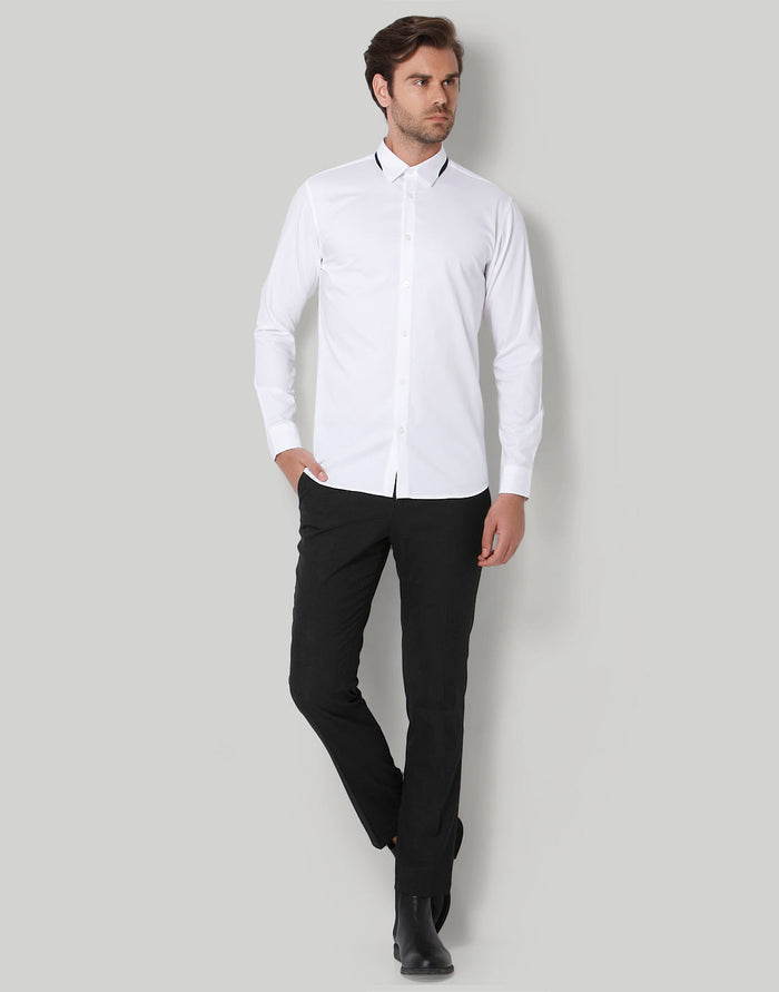 White Full Sleeves Shirt