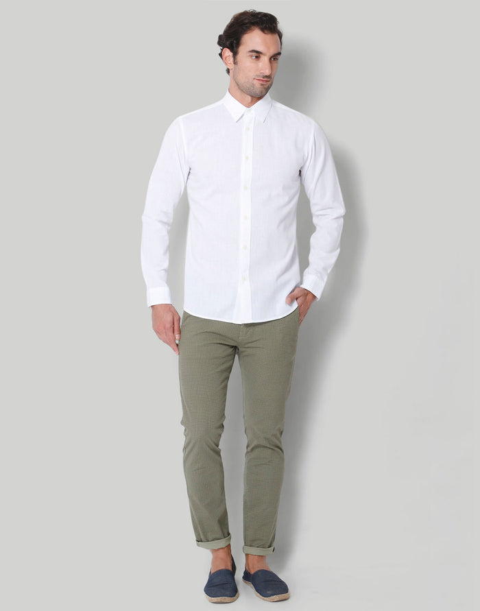 White Full Sleeves Shirt