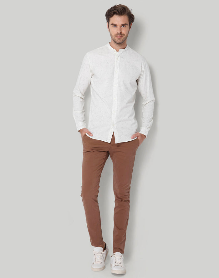 White Full Sleeves Shirt
