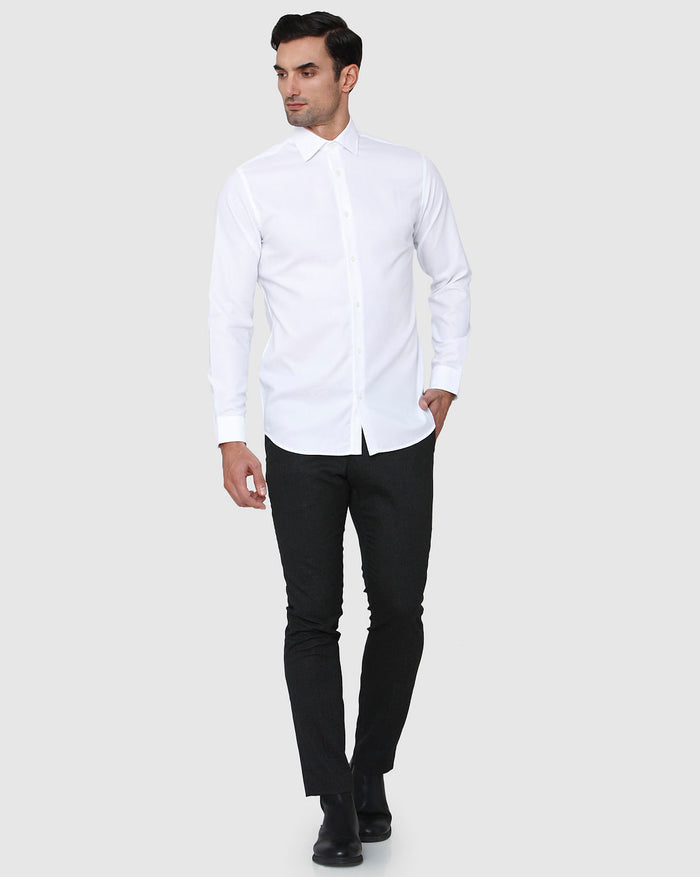 White Full Sleeves Shirt