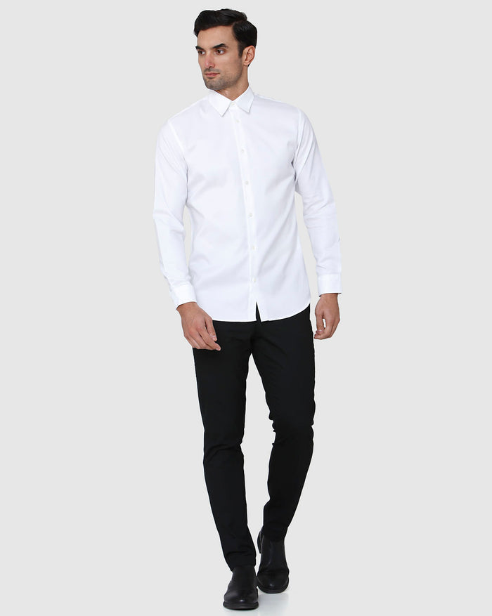 White Full Sleeves Shirt