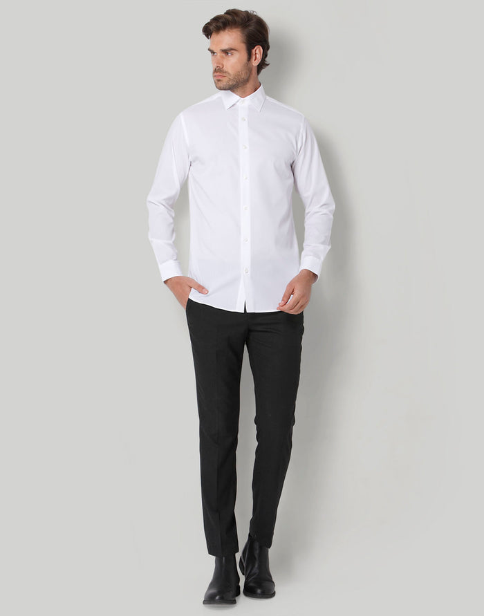 White Full Sleeves Shirt