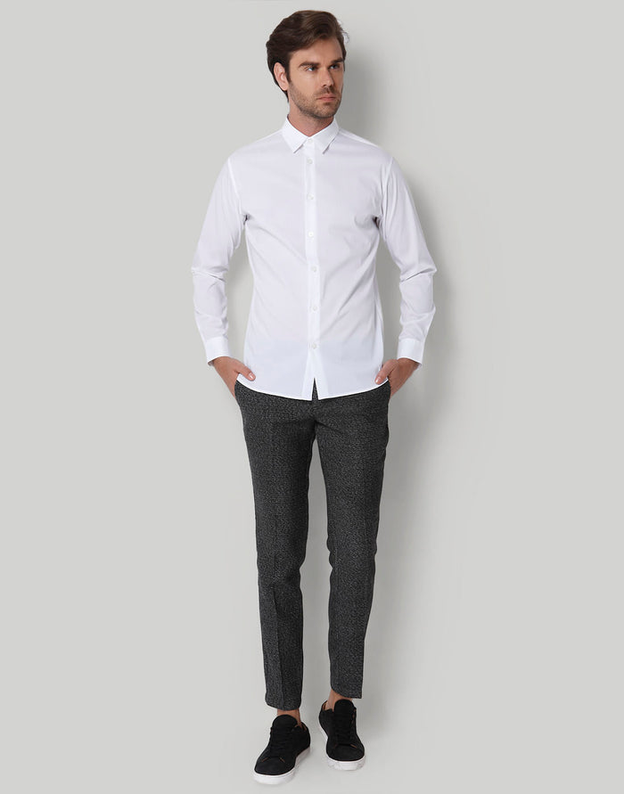 White Full Sleeves Shirt