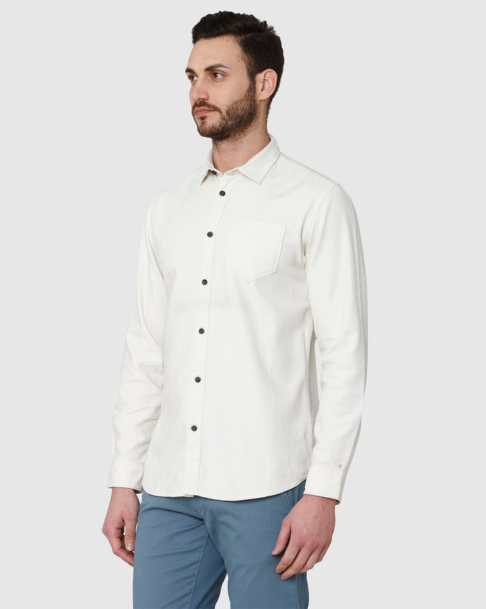 White Full Sleeves Shirt