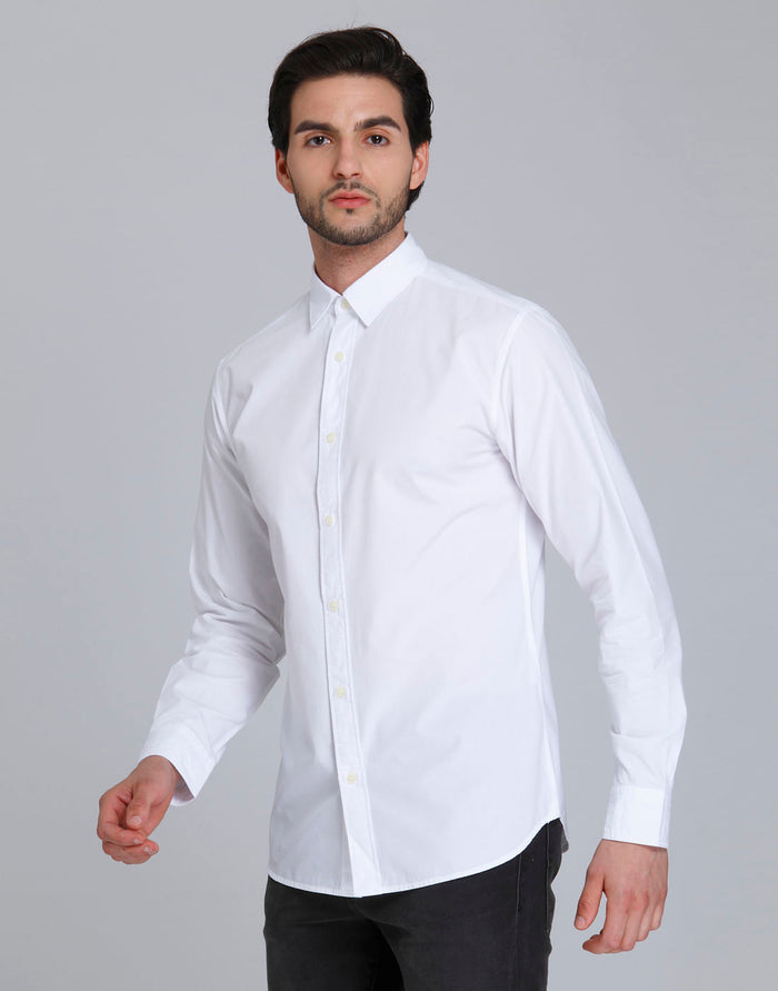 White Full Sleeves Shirt