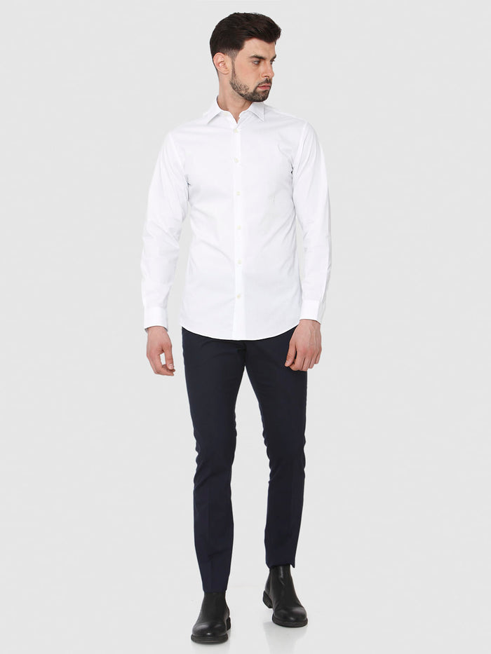 White Full Sleeves Shirt