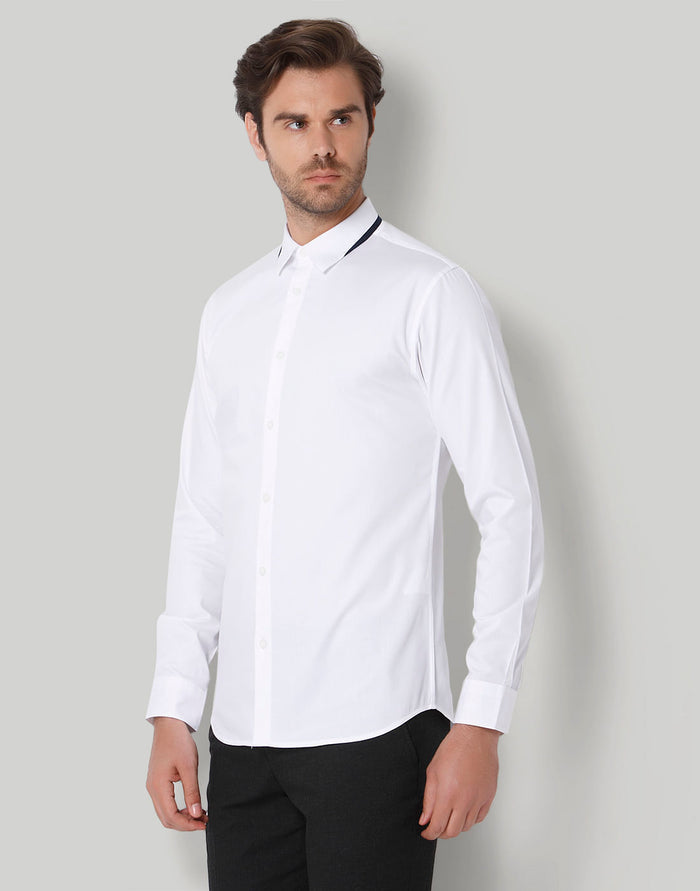 White Full Sleeves Shirt