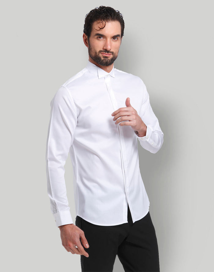 White Full Sleeves Shirt