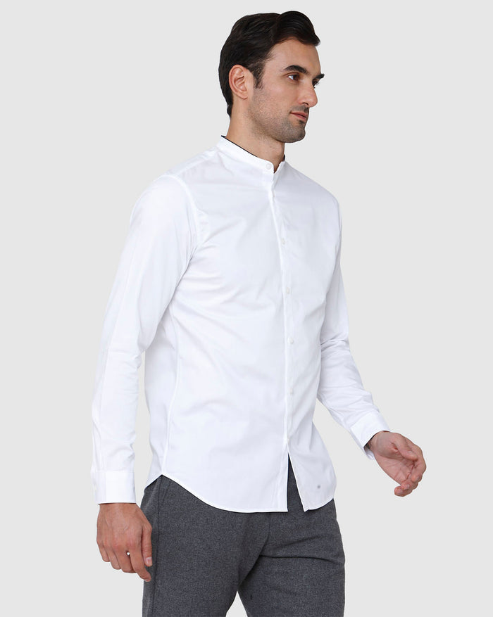 White Full Sleeves Shirt