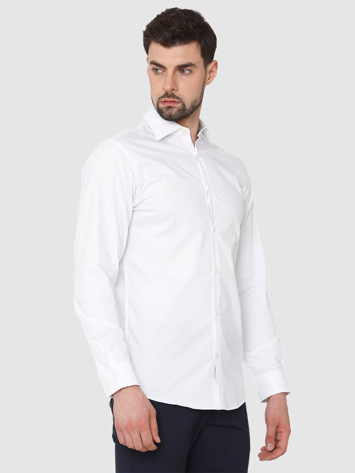 White Full Sleeves Shirt