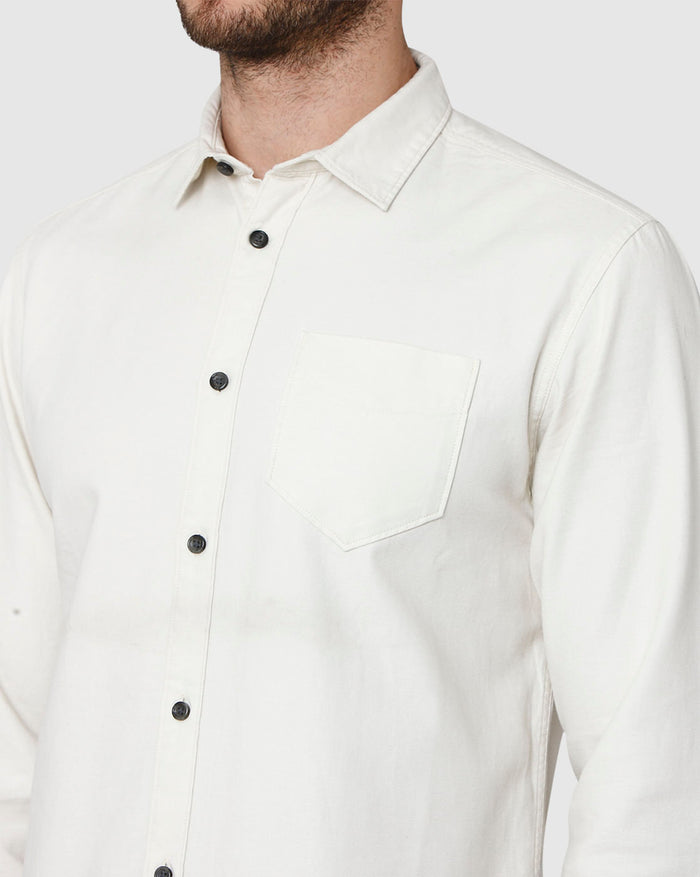 White Full Sleeves Shirt