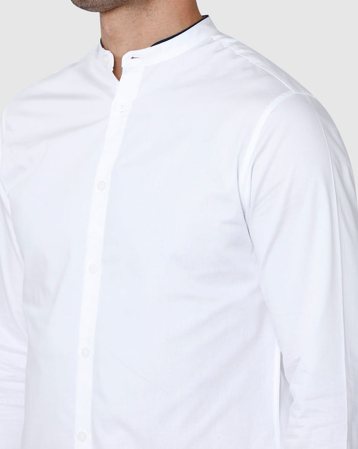 White Full Sleeves Shirt