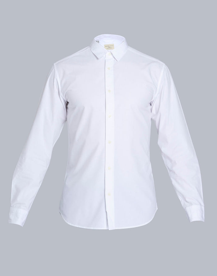 White Full Sleeves Shirt