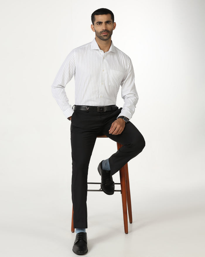 White Stripe Shirt - Rooter