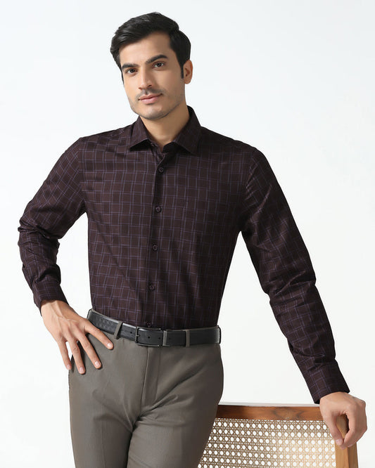Wine Check Shirt - Ratio