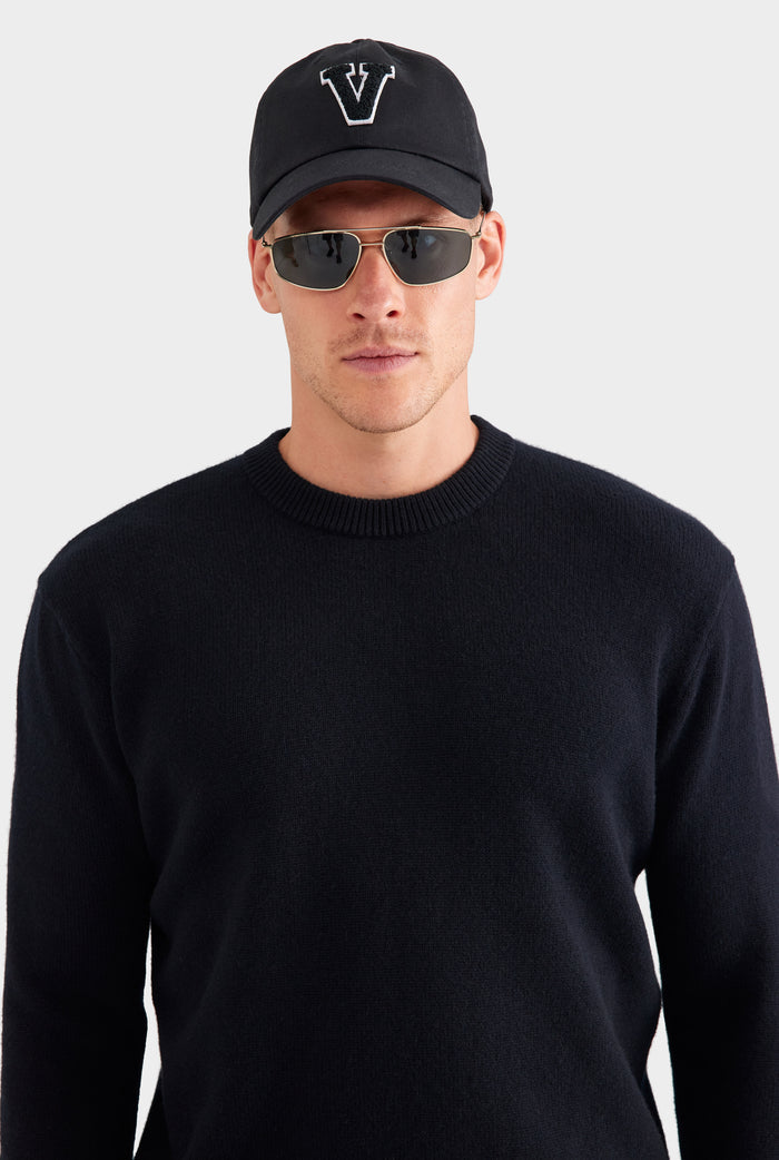 Wool Cashmere Sweater - Black