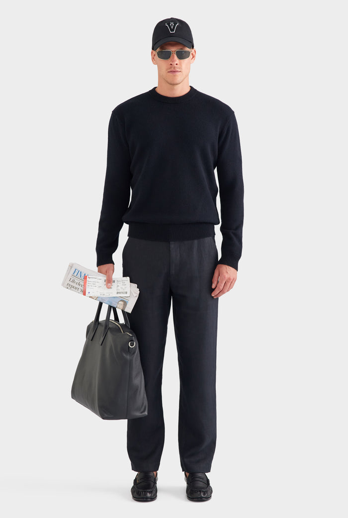 Wool Cashmere Sweater - Black