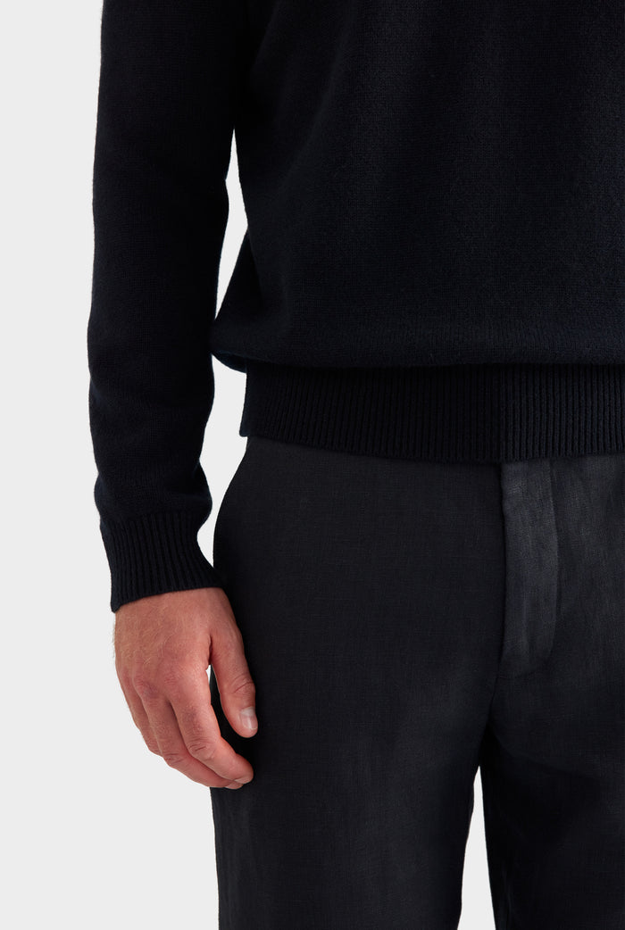 Wool Cashmere Sweater - Black
