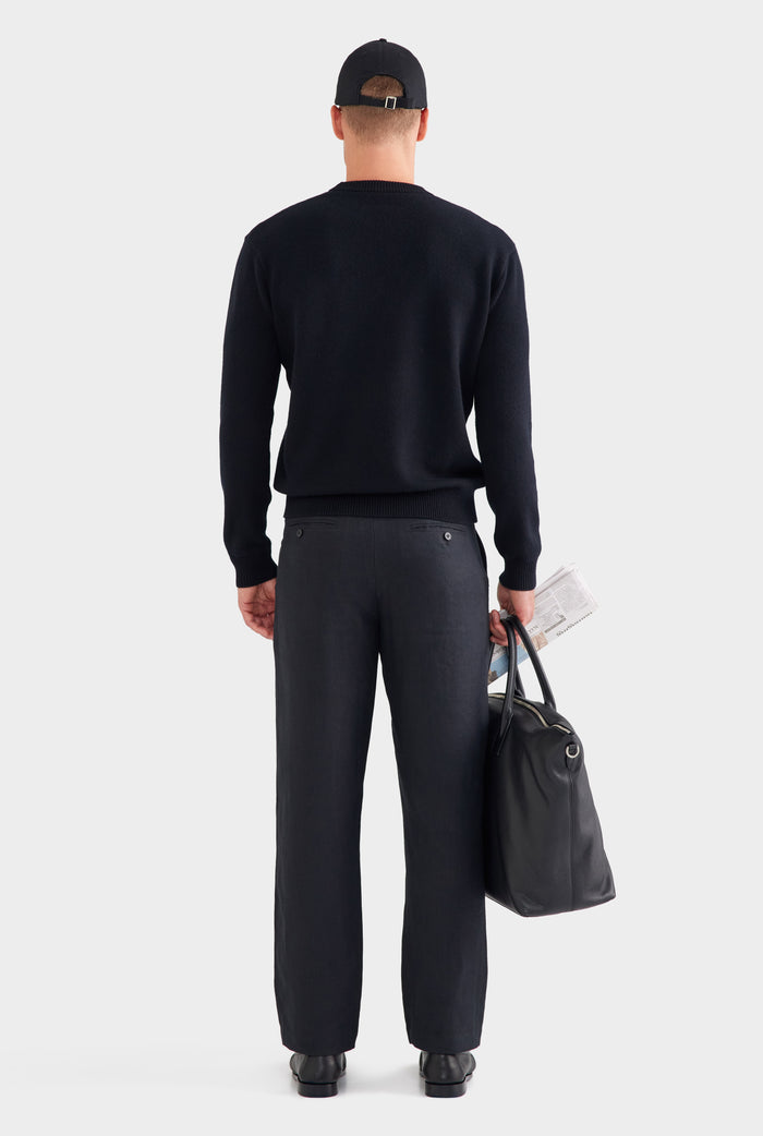 Wool Cashmere Sweater - Black