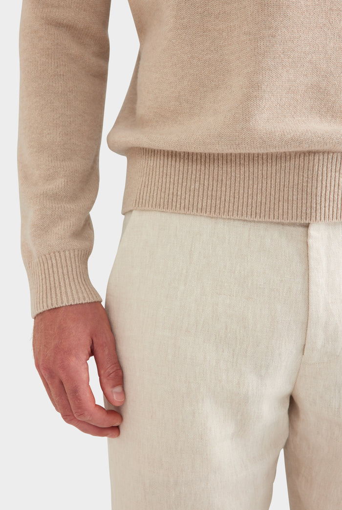 Wool Cashmere Sweater - Sand Marl