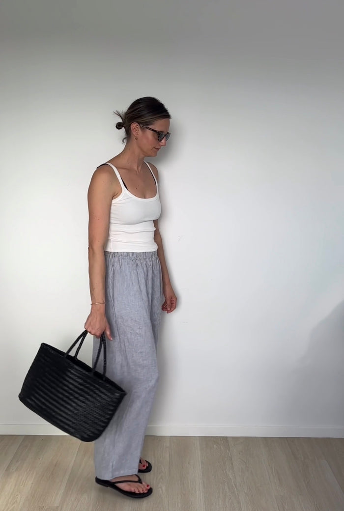 Woven Stripe Linen Pants V2