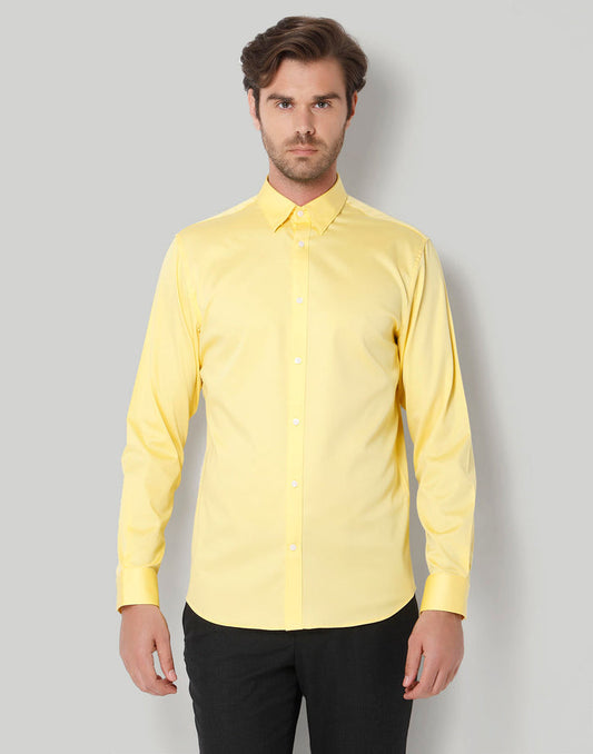 Yellow Full Sleeves Shirt