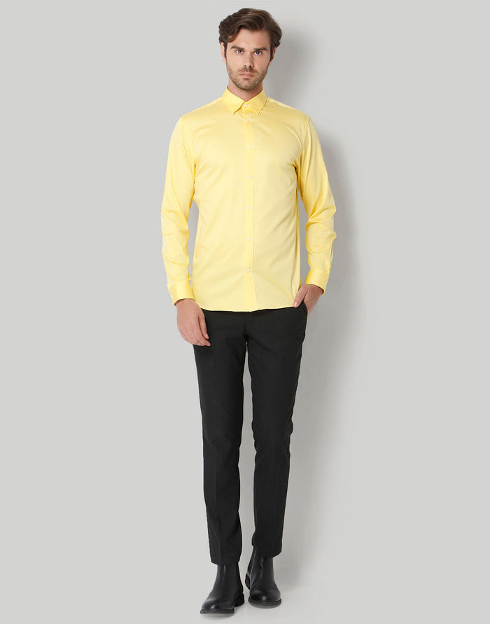 Yellow Full Sleeves Shirt